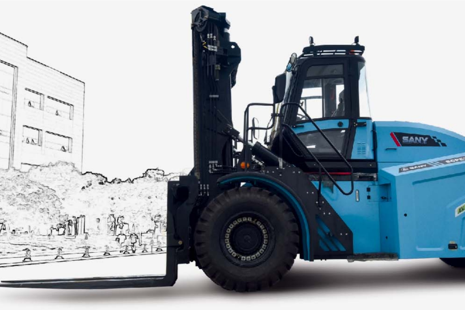 三一 平衡重式叉車(chē) SCPE100